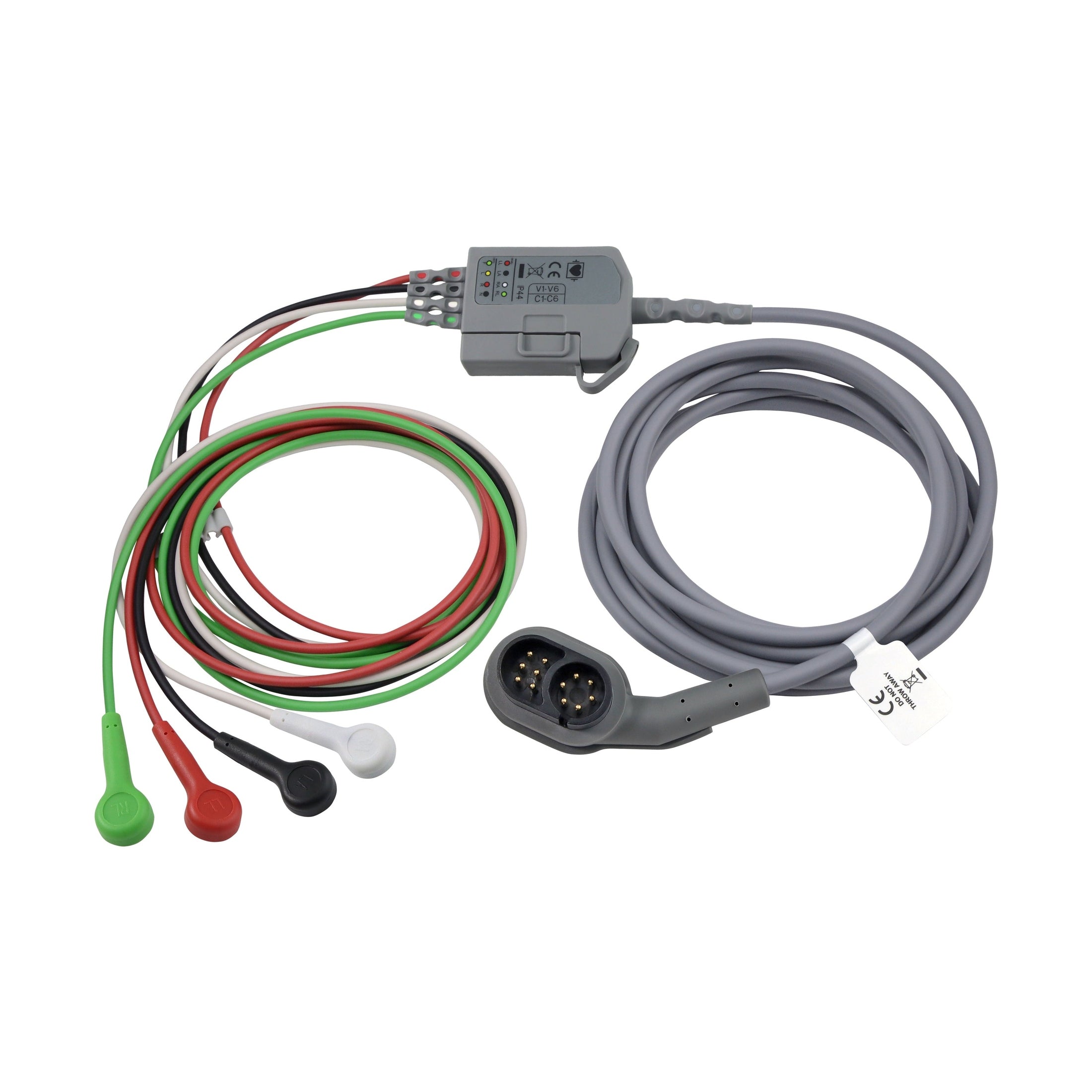 Caretech-ZOLL® X Series®, Propaq® MD Trunk Cable w/4-Wire Limb-Lead ECG Cable by Caretech®-MedTech-1